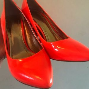 BCBGeneration bright orange heels!